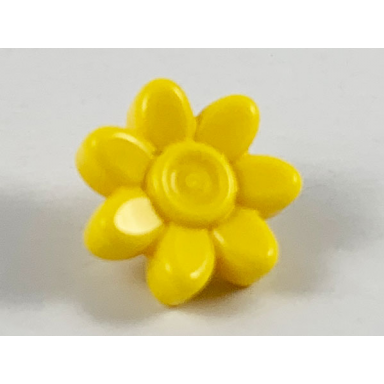 yellow minifigure utensil trolls flower 7 petals and pin