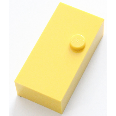 yellow brick braille 2 x 4 with 1 stud dots-5 ?