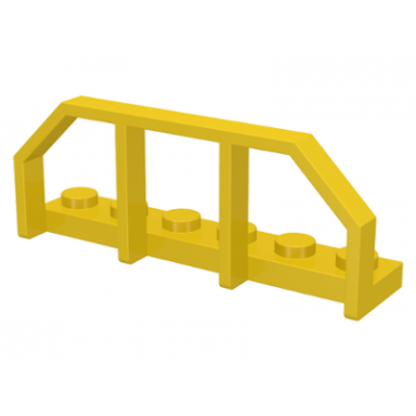 yellow plate modified 1 x 6 with train wagon end fence