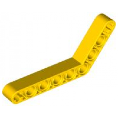yellow technic liftarm modified bent thick 1 x 9 6 - 4