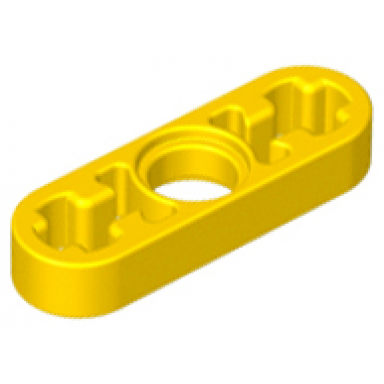 yellow technic liftarm thin 1 x 3 - axle holes