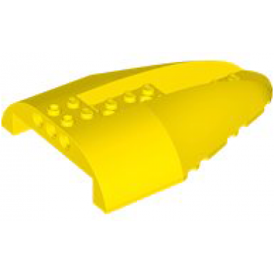 aircraft fuselage aft section curved top 8 x 12 with 6 holes