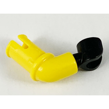 yellow arm with technic pin with black hand