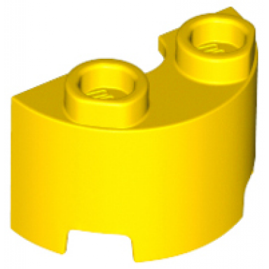 yellow cylinder half 1 x 2 x 1