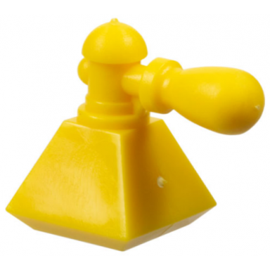yellow scala accessories bottle perfume with pyramid base and atomizer