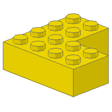yellow brick 4 x 4 corner