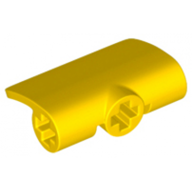 yellow technic panel curved 2 x 3 x 1