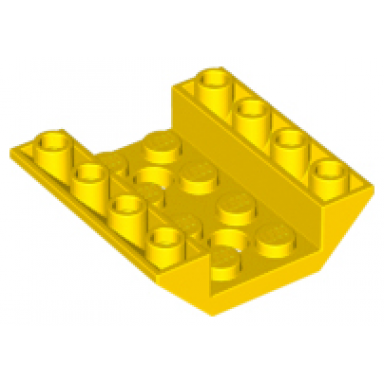 yellow slope inverted 45 4 x 4 double with 2 holes