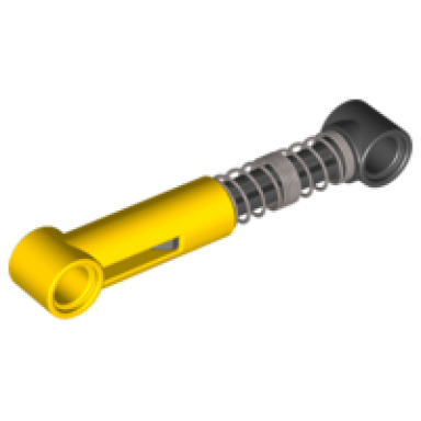 yellow technic shock absorber 6.5l with black piston rod - hard spring tight coils in middle