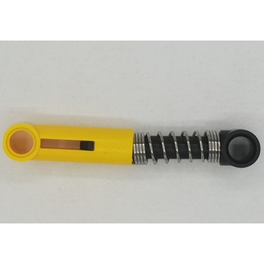 yellow technic shock absorber 6.5l with black piston rod - hard spring tight coils at ends
