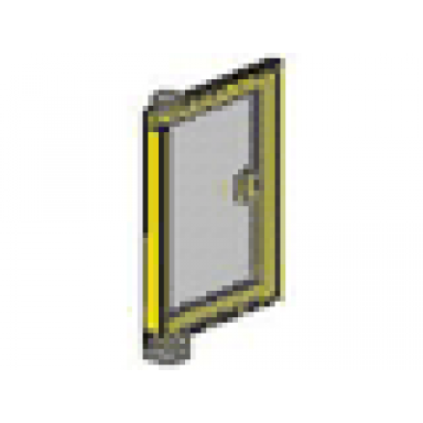 yellow door 1 x 4 x 5 right with trans-clear glass