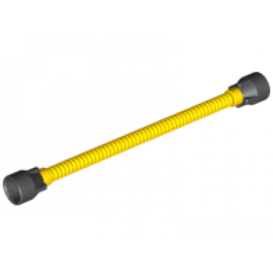 yellow hose flexible 8.5l with black tabbed ends