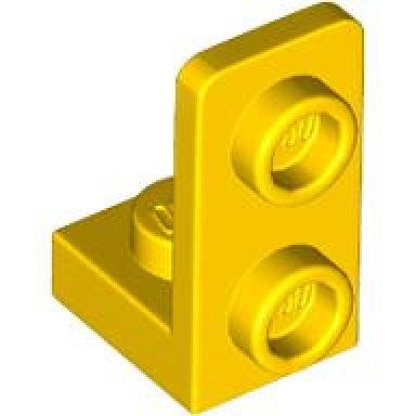 yellow bracket 1 x 1 - 1 x 2 inverted