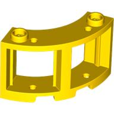 yellow window 3 x 3 x 2 round corner