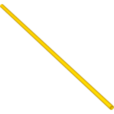 yellow hose rigid 3mm d 24l 19.2cm