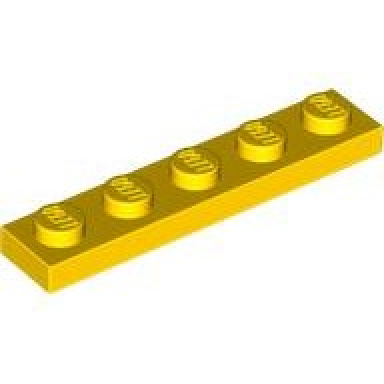 yellow plate 1 x 5