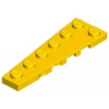 yellow wedge plate 6 x 2 left