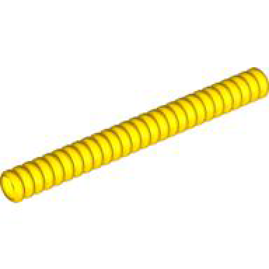 yellow hose ribbed 7mm d 9l 7.2cm