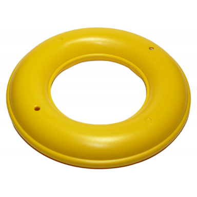 yellow duplo bath toy 8 x 8 floating ring top