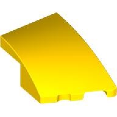 yellow wedge 3 x 2 right no studs