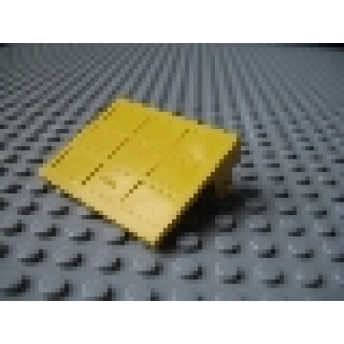 yellow garage door solid without counterweights - hinge pins
