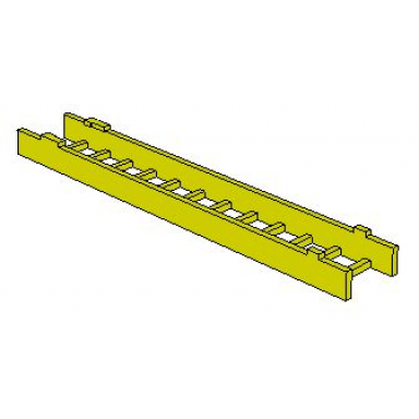 ladder 10.4cm collapsed 3-piece - middle section with 12 rungs and 5 stops