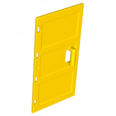 yellow duplo door window pane 1 x 3 1 2 x 6 with handle