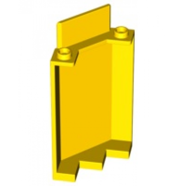 yellow panel 3 x 3 x 6 corner wall without bottom indentations