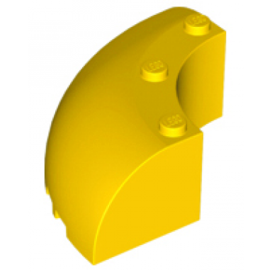 yellow brick round corner 6 x 6 x 2