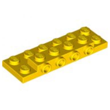 yellow plate modified 2 x 6 x 2 3 with 4 studs on side
