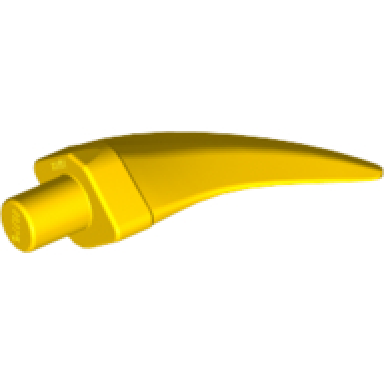 yellow barb claw horn tooth - medium