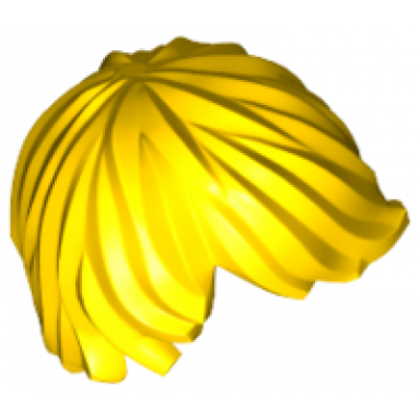 yellow minifigure hair tousled with side part