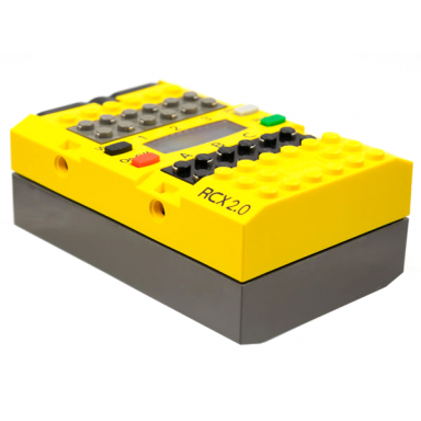 yellow mindstorms rcx 2.0 without power jack - complete brick