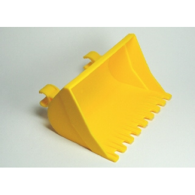 yellow duplo front end loader bucket - 9 teeth
