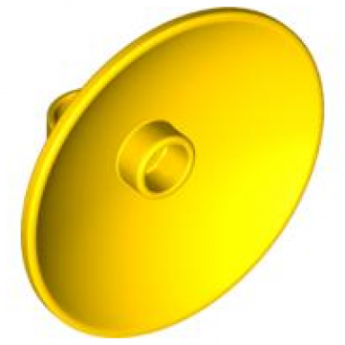yellow duplo dish 3 x 3 inverted radar