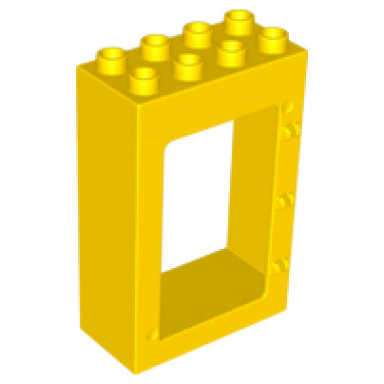 yellow duplo door window frame 2 x 4 x 5