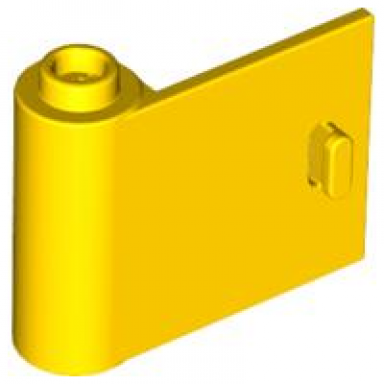 yellow door 1 x 3 x 2 left - open between top and bottom hinge