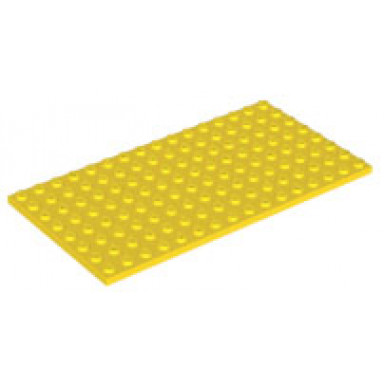 yellow plate 8 x 16
