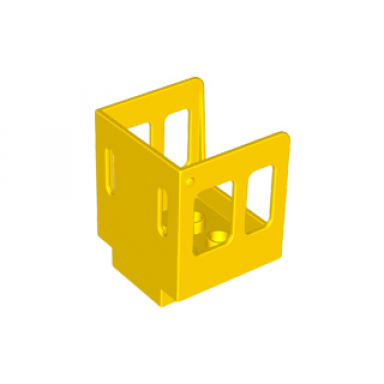 yellow duplo train steam engine cabin 3 x 3 x 3 1 2