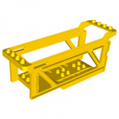 yellow duplo car transporter frame