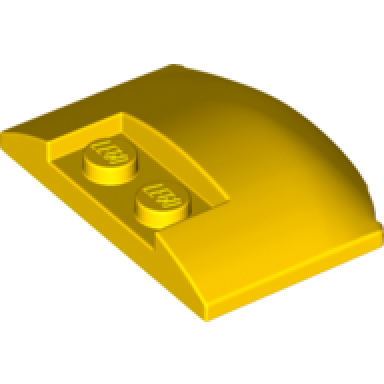 yellow wedge 3 x 4 x 2 3 triple curved