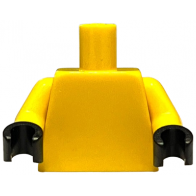 yellow torso plain yellow arms black hands