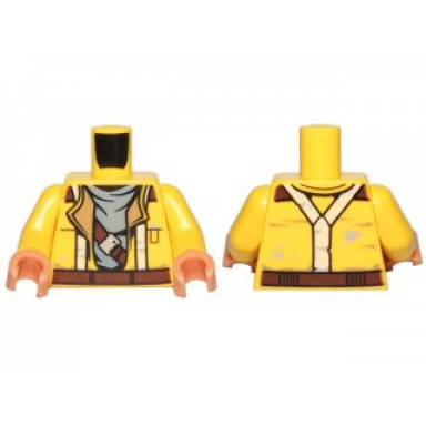 yellow torso sw jacket with suspenders and gray undershirt pattern rowan yellow arms nougat hands