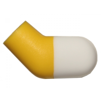 yellow arm left with molded white short sleeve pattern