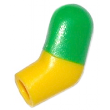 yellow arm left with molded bright green short sleeve pattern