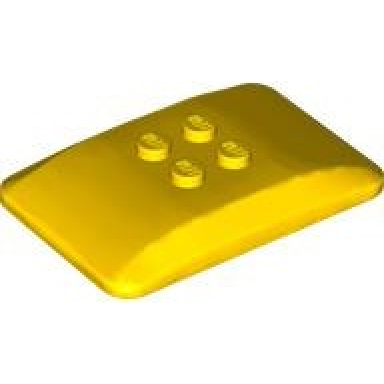 yellow wedge 6 x 4 x 2 3 quad curved