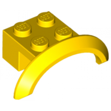 yellow vehicle mudguard 4 x 2 1 2 x 1 with arch round