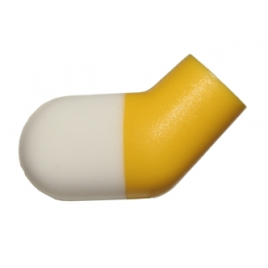 yellow arm right with molded white short sleeve pattern