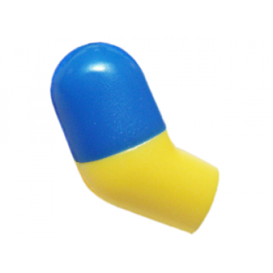 yellow arm right with molded blue short sleeve pattern