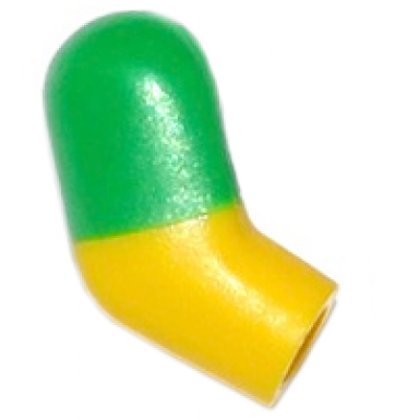 yellow arm right with molded bright green short sleeve pattern